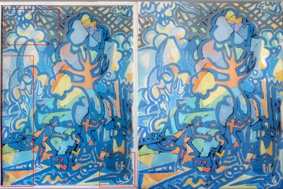 The Iranian painter Ahmad Esfandiari’s restoration